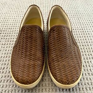 Ecco Soft 7 woven leather loafer, like new
